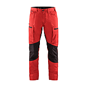 Pantalon de travail stretch 1459 - Rouge/Noir image