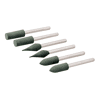 Pointes de polissage en caoutchouc pour outil rotatif - 6 pcs image 0