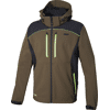 Veste de travail softshell zippée à capuche KLARBO - Taupe/Noir/Lime image 0