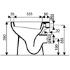Cuvette WC nue à alimentation indépendante Allia Publica Blanc image 1