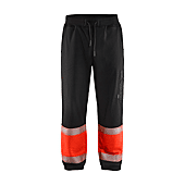 Jogging de travail haute visibilité 1549 - Noir/Rouge fluo image