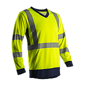 SUNO T-shirt de travail manches longues haute visibilité SUNO - Jaune Fluo image