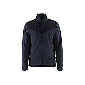 Veste tricotée avec softshell 5942 - Marine foncé/Noir image
