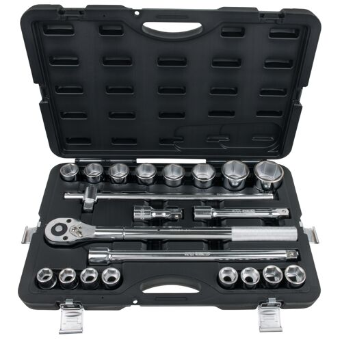 Coffret de douilles 6 pans métriques et accessoires 3/4'', 21 pièces image