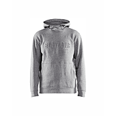 Sweat de travail à capuche imprimé 3D 3530 - Gris chiné image