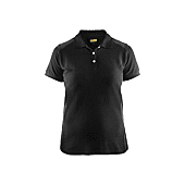 Polo de travail manches courtes femme 3390 - Noir/Gris foncé image
