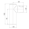 Applique murale ronde orientable ABS - chrome image 1