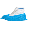 Carton de 6000 couvre-chaussures usage unique en PE Bleu image 0