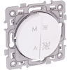 Interrupteur VMC 2 vitesses + interrupteur marche arret blanc - SQUARE image 0