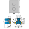 Mitigeur thermostatique a encastrer avec inverseur DAX image 1