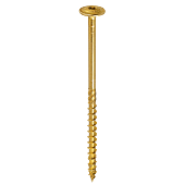 Vis à bois bichromatée - tête ronde - filetage partiel - empreinte torx - pointe anti-fendage image