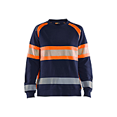 Sweat de travail haute visibilité femme 3409 - Marine/Orange image