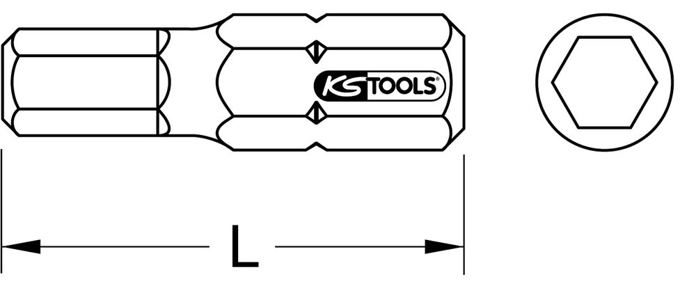 KS Tools - Embout pour tournevis à frapper POZIDRIV®, PZ3