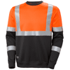 Sweat de travail à manches longues haute visibilité classe 1 ADDVIS - Orange image 0