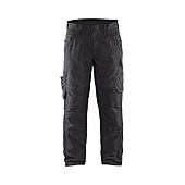 Pantalon de travail stretch 1495 - Noir/Gris foncé image