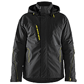 Veste de travail stretch doublée hiver 4484 - Noir/Jaune image