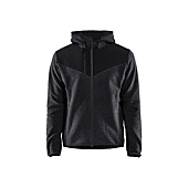 Veste de travail tricotée avec softshell 5940 - Gris anthracite/Noir image