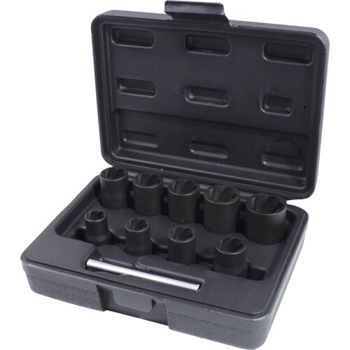 Coffret de douilles à chocs pour écrous abimés 3/8'', 10 à 19 mm, 10 pcs image