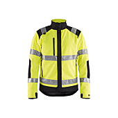 Veste de travail polaire coupe vent haute visibilité 4888 - Jaune fluo/Noir image