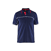 Polo de travail bicolore 3389 - Marine/Rouge image