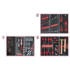 Composition d'outils 3 tiroirs pour servante, 158 pièces image 0