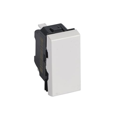 Bouton poussoir ou inverseur Mosaic Easy-Led 6A 250V 1 module - blanc image