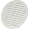 Grille aération ronde - PVC Blanc - pour tuyau fibre ciment image 0