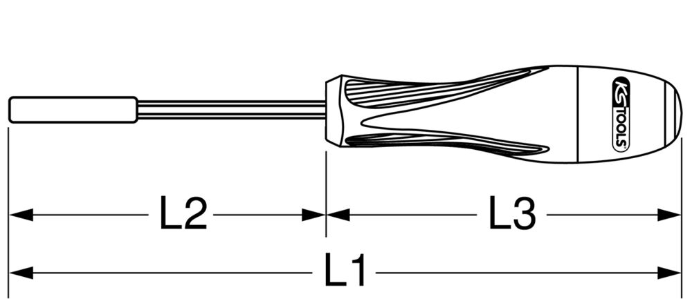 Porte-embout magnétique 1/4 - 100 mm
