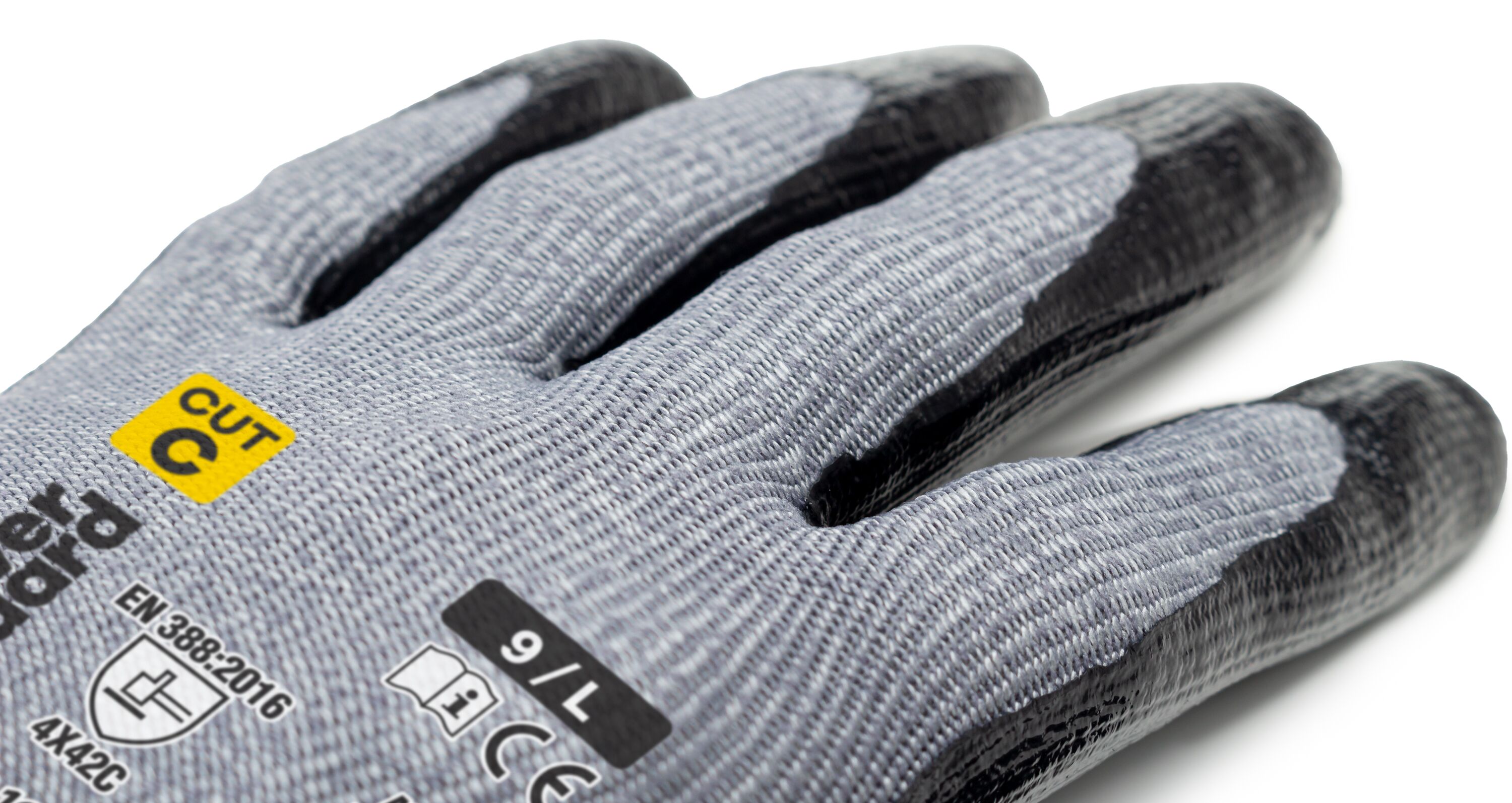 Gants anti-coupure gris jauge 13 coupure C enduit PU gris - COVERGUARD -  MisterMateriaux