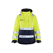 Veste de travail doublée haute visibilité femme 4872 - Jaune fluo/Marine image