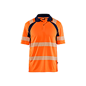 Polo de travail haute visibilité 3595 - Orange/Marine image