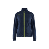 Sweat de travail zippé femme 3394 - Marine foncé/Jaune fluo image 0