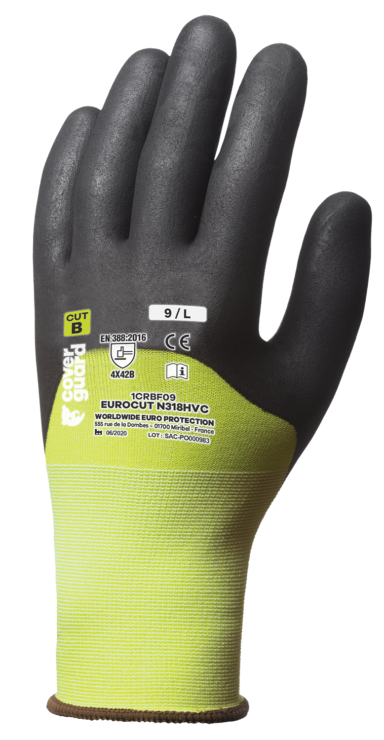 Gants jetables nitrile vert (100gts) - COVERGUARD - MisterMateriaux