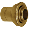 Raccord compteur gaz 2 pièces droit à joint plat  - à souder cuivre image 0