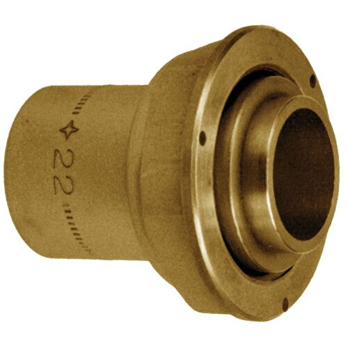Raccord compteur gaz 2 pièces droit à joint plat - à souder cuivre image