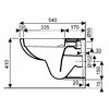 Cuvette WC suspendue avec abattant Rimfree image 3