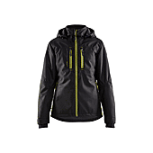Veste de travail hardshell légère et doublée femme 4972 - Noir/Jaune fluo image