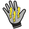 Paire de gants tricot polyamide paume enduit PU Taille 10 - Gris image 4