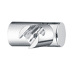 Applique murale ronde orientable ABS - chrome image 0