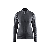 Sweat de travail zippé femme 3372 - Gris foncé image
