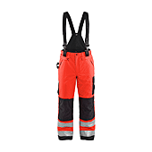 Pantalon de travail haute visibilite hiver 1885 - Rouge fluo/Noir image