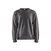Pull tricoté de travail 35902 - Noir/Gris clair image