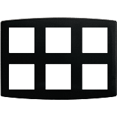 Plaque de finition polycarbonate - 2x3 postes - ESPRIT image