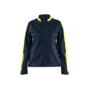 Veste de travail industrie stretch femme 4443 - Marine foncé/Jaune fluo image 0