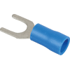 Boite de 50 cosses à fourche 1,5 à 2,5mm² - Bleu image 0