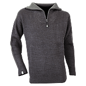 Pull de travail col camIonneur CACAO - ANTHRACITE image