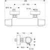 Mitigeur thermostatique douche Olyos - chrome image 3