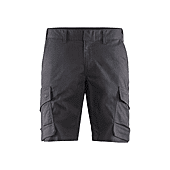 Short de travail pour l'Industrie stretch 2D 1446 - Gris moyen/Noir image