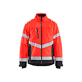 Veste de travail doublée haute visibilité 4780 - Rouge fluo/Noir image
