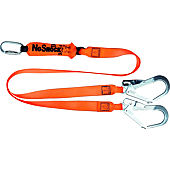 Longe 2 sangles absorbeur d'énergie Acier, Polyester 2mx2m Orange image